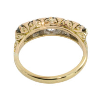Victorian five stone old European cut diamond ring