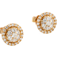 Diamond studs in 18 carat gold-Earrings-The Antique Ring Shop