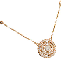 Diamond pendant and chain in 18 carat gold