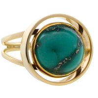 Turquoise ring in 14 carat gold-Vintage Rings-The Antique Ring Shop