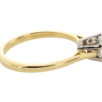 One carat diamond solitaire ring in 18 carat gold-engagement rings-The Antique Ring Shop
