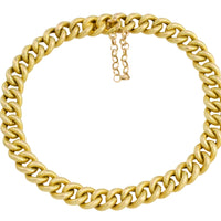 Vintage gourmet bracelet with rope links-Bracelets-The Antique Ring Shop