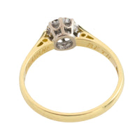 Vintage brilliant cut diamond solitaire ring-engagement rings-The Antique Ring Shop