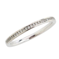 18 carat gold half eternity band with diamonds-wedding rings-The Antique Ring Shop