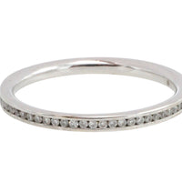 18 carat gold half eternity band with diamonds-wedding rings-The Antique Ring Shop