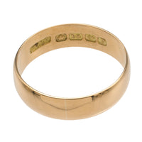 18 carat gold band from 1939-wedding rings-The Antique Ring Shop