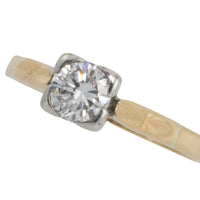 Vintage diamond solitaire ring-engagement rings-The Antique Ring Shop