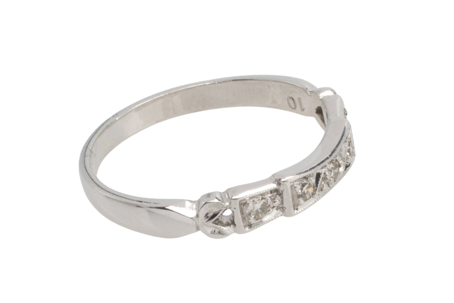 White gold diamond ring-vintage rings-The Antique Ring Shop