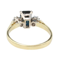 Vintage sapphire and diamond ring-Vintage Rings-The Antique Ring Shop