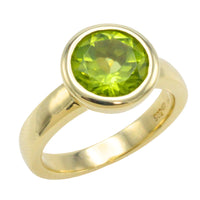 14 carat gold peridot ring-Vintage Rings-The Antique Ring Shop