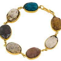 Scarab beetle bracelet in 18 carat gold