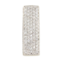 14 carat gold pendant pave set with diamonds-Pendants-The Antique Ring Shop
