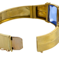 Vinateg 18 carat gold topaz, citrine and diamond bracelet-Bracelets-The Antique Ring Shop