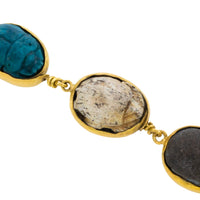 Scarab beetle bracelet in 18 carat gold