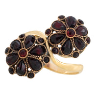 Vintage Toi et Moi garnet ring
