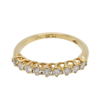 Diamond half eternity band in 18 carat gold