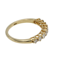 Diamond half eternity band in 18 carat gold
