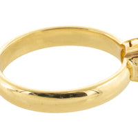 Old cut diamond solitaire ring in 18 carat gold-engagement rings-The Antique Ring Shop