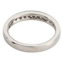 Platinum band with diamonds-engagement rings-The Antique Ring Shop