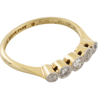 five stone diamond ring from 1926-vintage rings-The Antique Ring Shop