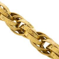 Triple link interlocking gold bracelet-Bracelets-The Antique Ring Shop