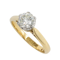 Vintage brilliant cut diamond solitaire ring-engagement rings-The Antique Ring Shop
