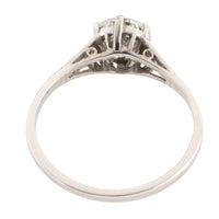 Vintage diamond ring in platinum-engagement rings-The Antique Ring Shop