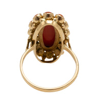 Vintage cabochon cluster ring-Vintage Rings-The Antique Ring Shop