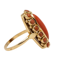 Vintage cabochon cluster ring-Vintage Rings-The Antique Ring Shop