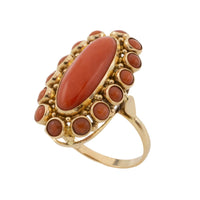 Vintage cabochon cluster ring-Vintage Rings-The Antique Ring Shop