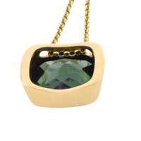 Tourmaline pendant in 14 carat gold-Pendants-The Antique Ring Shop