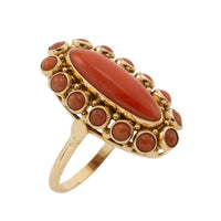 Vintage cabochon cluster ring-Vintage Rings-The Antique Ring Shop