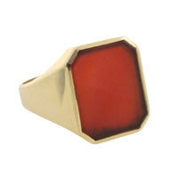 Vintage Dutch carnelian signet ring-The Antique Ring Shop