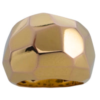 18 carat gold faceted dome ring-Vintage Rings-The Antique Ring Shop