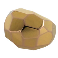18 carat gold faceted dome ring-Vintage Rings-The Antique Ring Shop