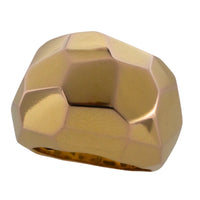 18 carat gold faceted dome ring-Vintage Rings-The Antique Ring Shop