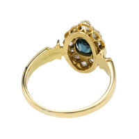 Victorian sapphire and diamond marquise ring