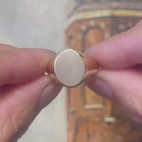 14 carat gold signet ring