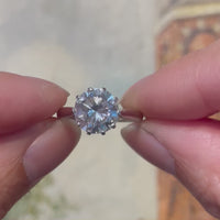 2.51 carat diamond solitaire ring in platinum