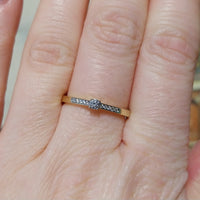 Diamond ring in 14 carat gold-engagement rings-The Antique Ring Shop