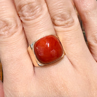 Vintage 14 carat gold cabochon ring-Vintage Rings-The Antique Ring Shop