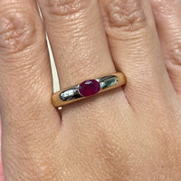 Ruby ring in 14 carat gold-The Antique Ring Shop