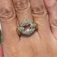 Brilliant cut diamond ring in 18 carat gold-The Antique Ring Shop