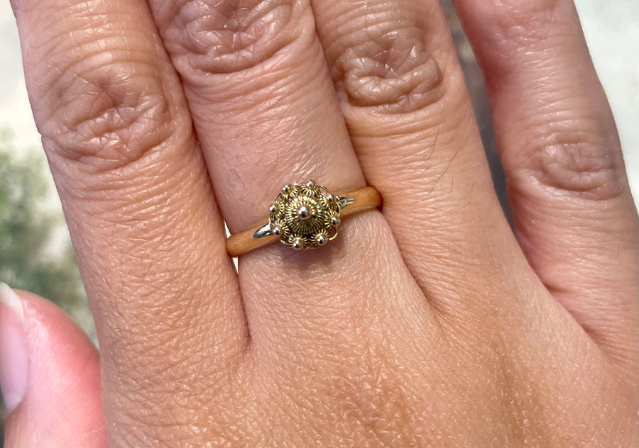 Vintage Zeeuwse knoppen cluster ring-Vintage Rings-The Antique Ring Shop