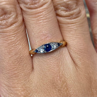 Edwardian sapphire and diamond ring-Antique rings-The Antique Ring Shop