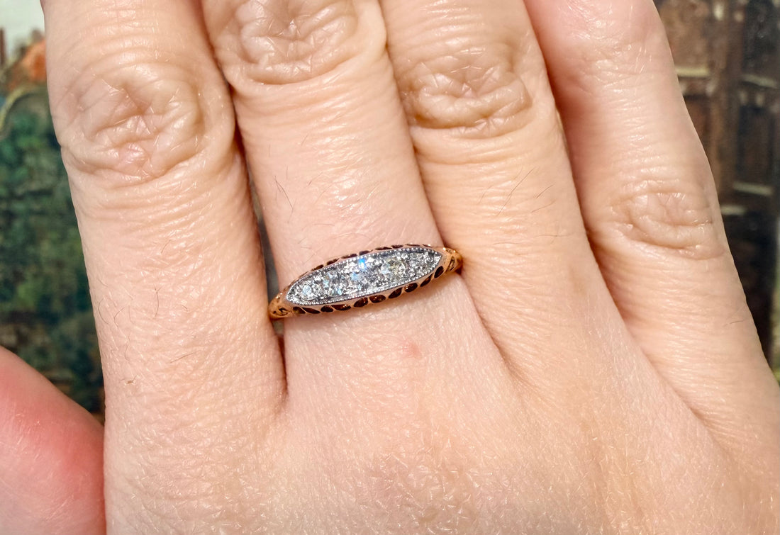 Edwardian old cut diamond ring-Antique rings-The Antique Ring Shop