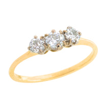 Edwardian old cut diamond ring in 18 carat gold-The Antique Ring Shop