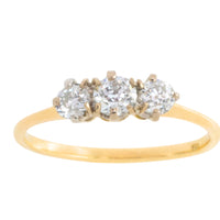 Edwardian old cut diamond ring in 18 carat gold-The Antique Ring Shop