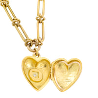 Victorian trombone necklace with locket