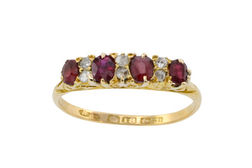 Edwardian ruby and diamond ring from 1910-The Antique Ring Shop